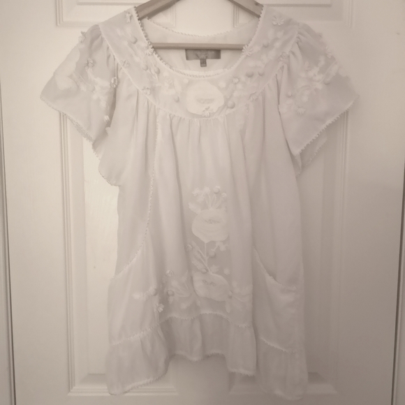 Embroidered Blouse Pierre del Hierro - Picture 2 of 10